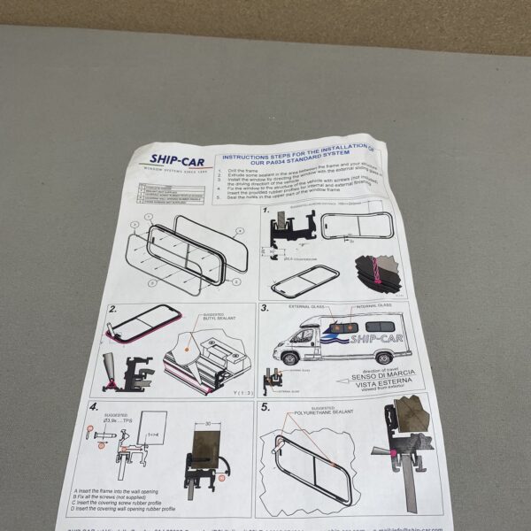 Seitenfenster 45,5x99cm getönt