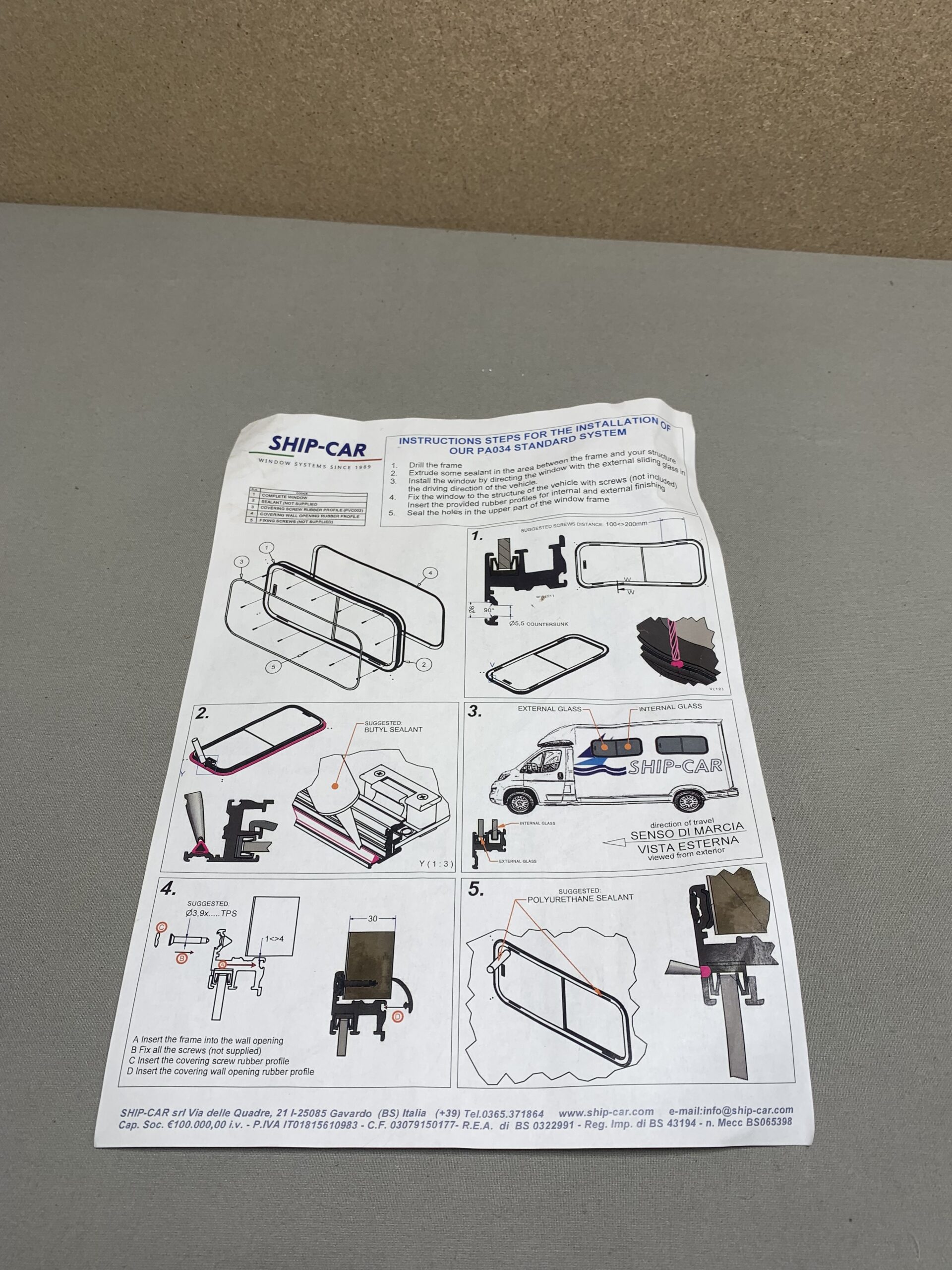 Seitenfenster 45,5x99cm getönt