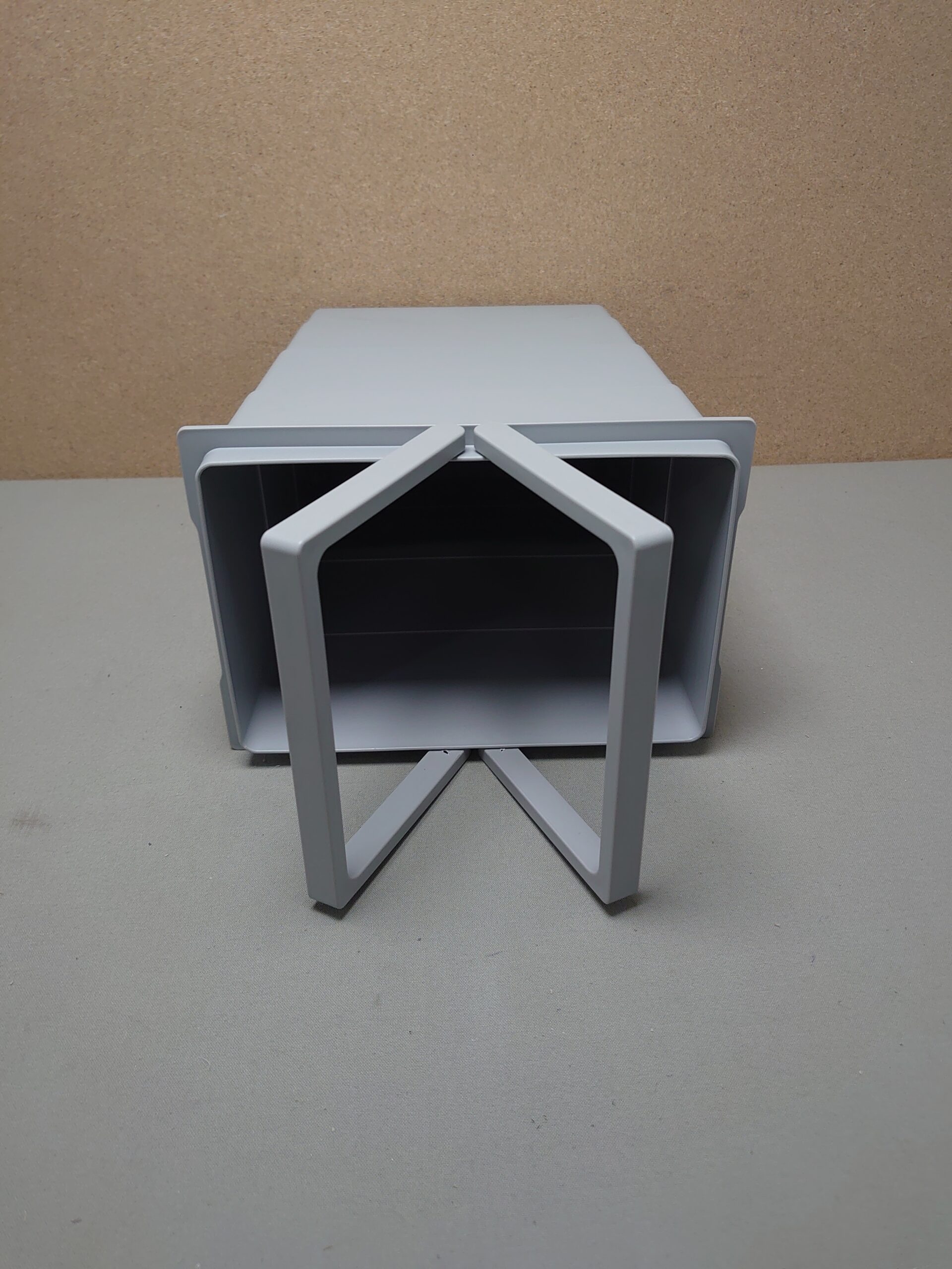 Mülleimer Wohnwagen / Wohnmobil ohne Deckel Grau ca. 29,5 x 23 x 15,5 cm