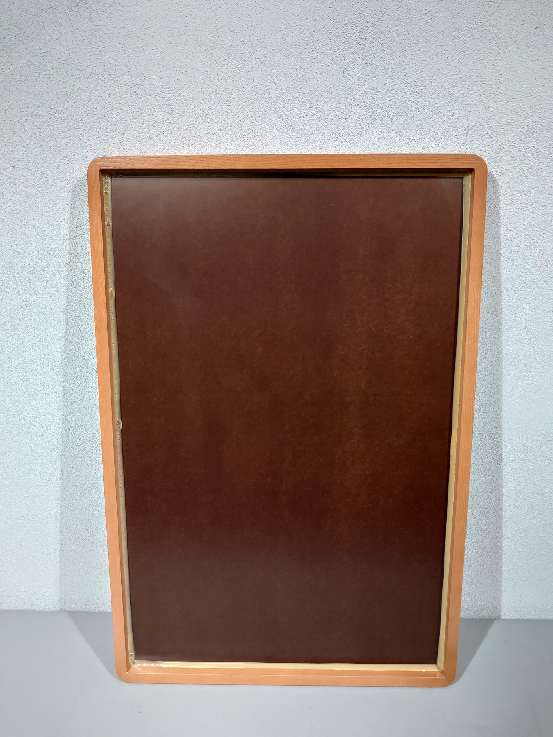 Tischplatte Wohnwagen / Wohnmobil ca. 100 x 68 cm Grau Platte / Holz-Kante