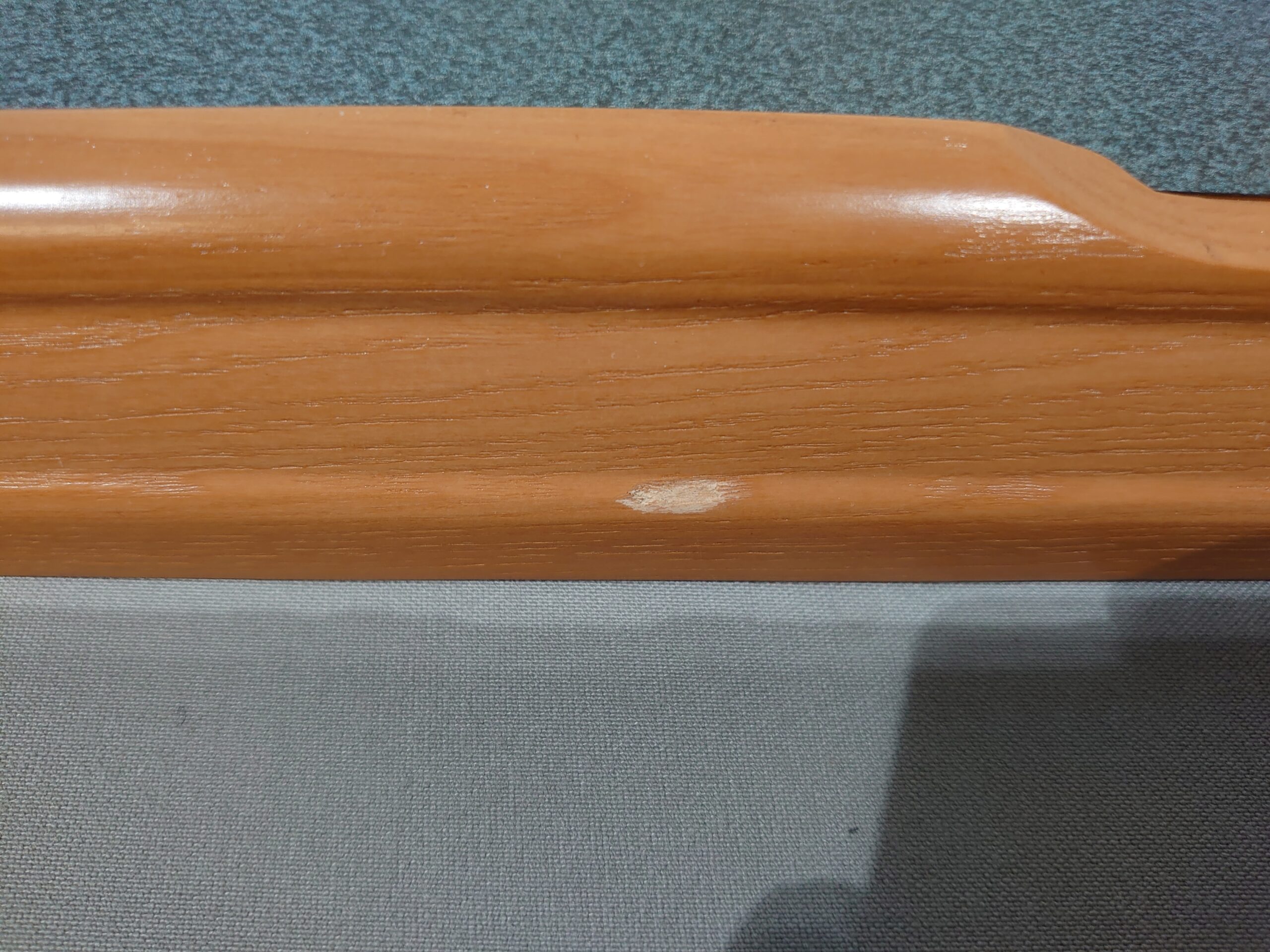 Tischplatte Wohnwagen / Wohnmobil ca. 100 x 68 cm Grau Platte / Holz-Kante
