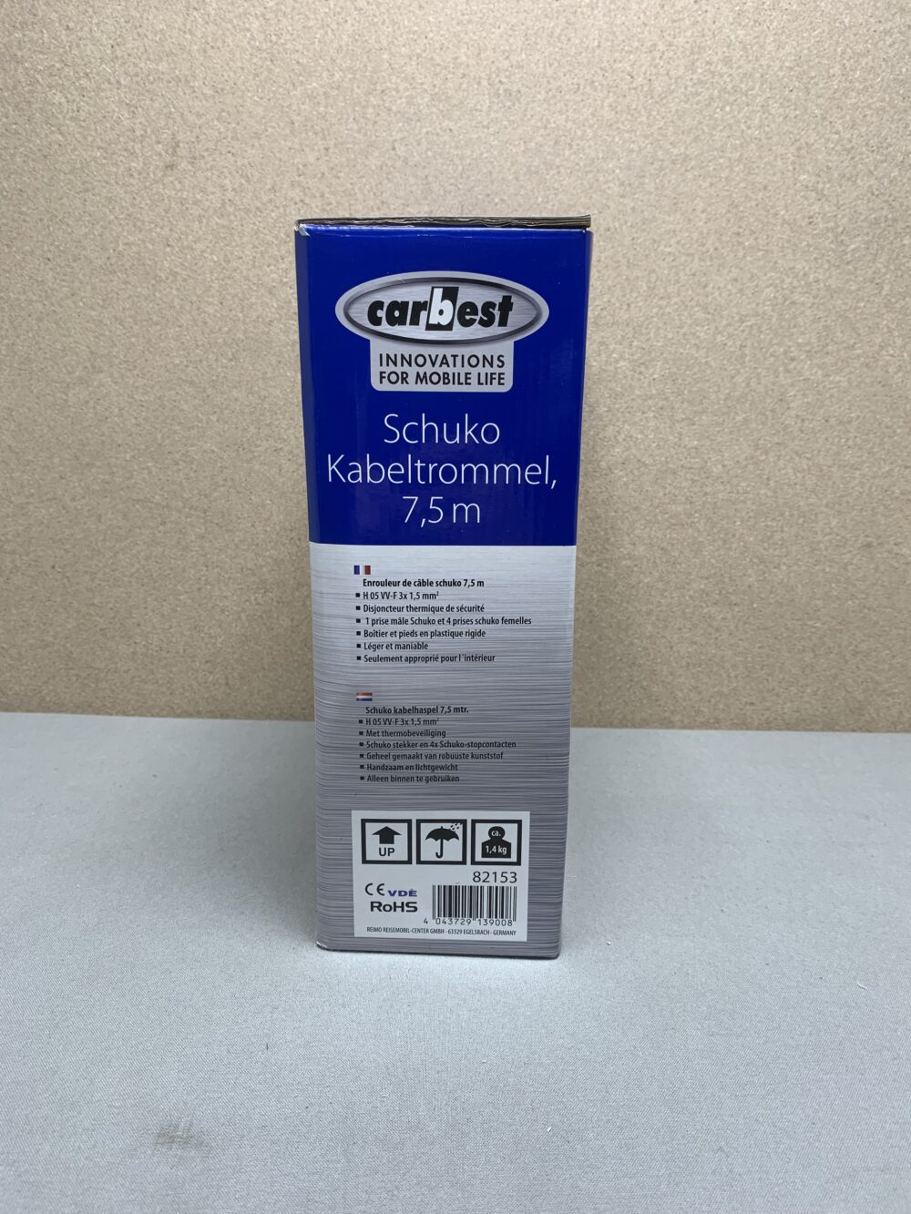 Carbest Kabeltrommel Schucko 7,5m