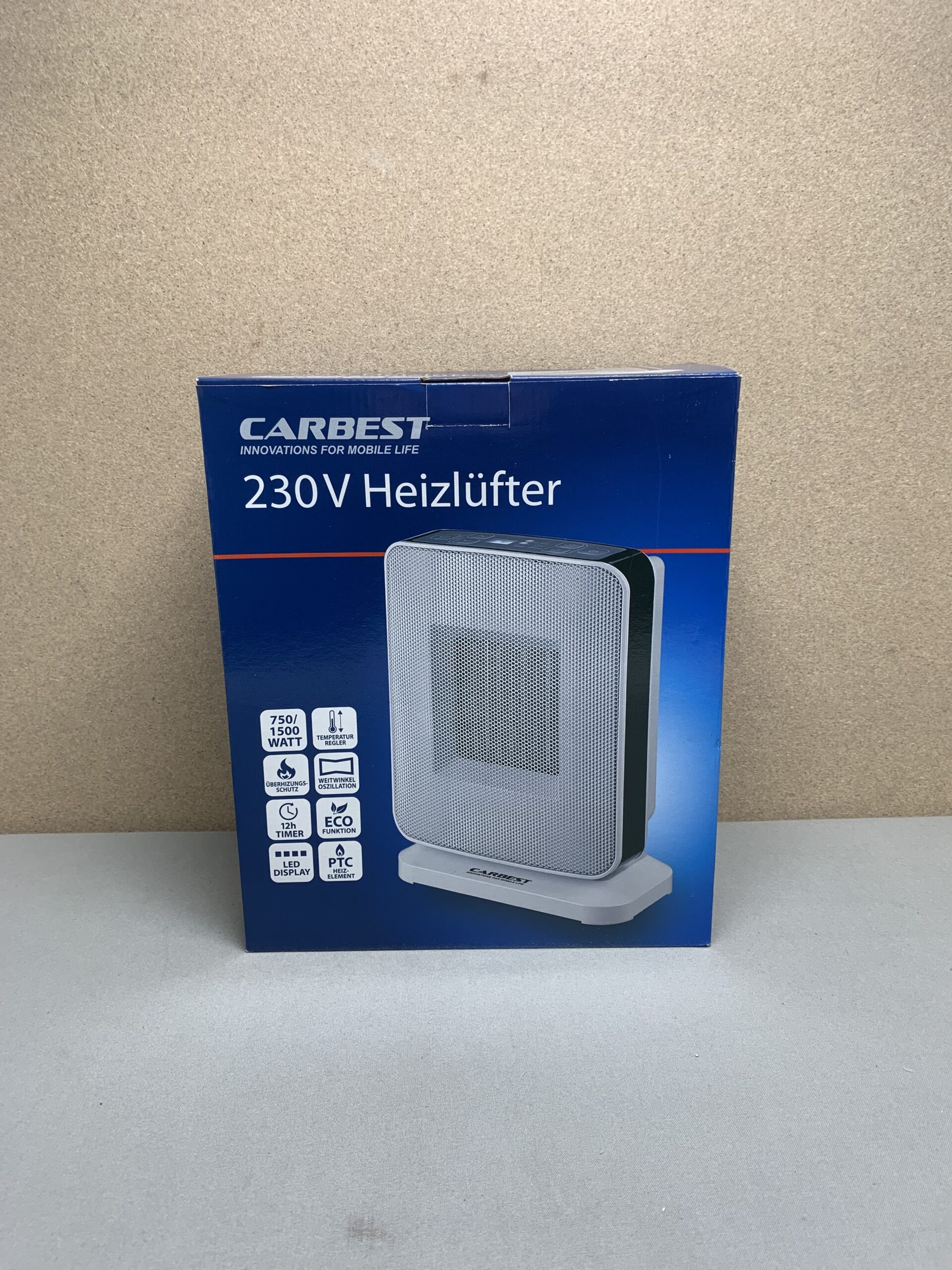 Carbest Heizlüfter 230V mit LED-Display