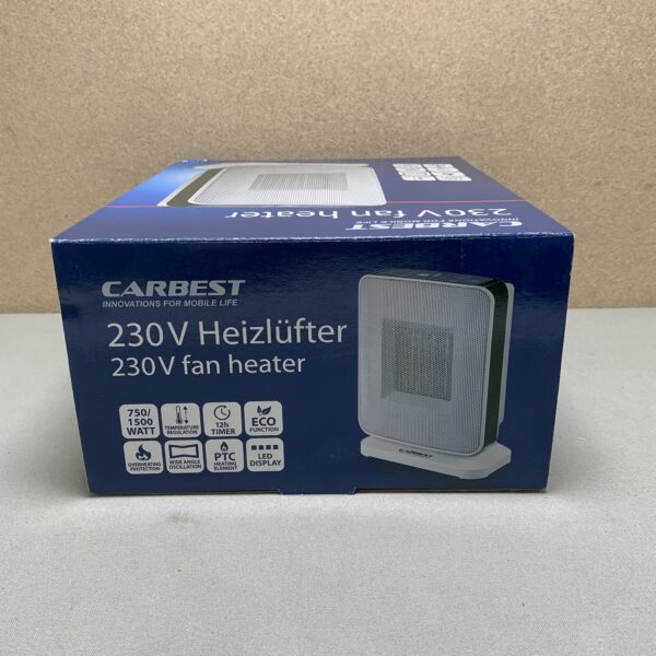 Carbest Heizlüfter 230V mit LED-Display