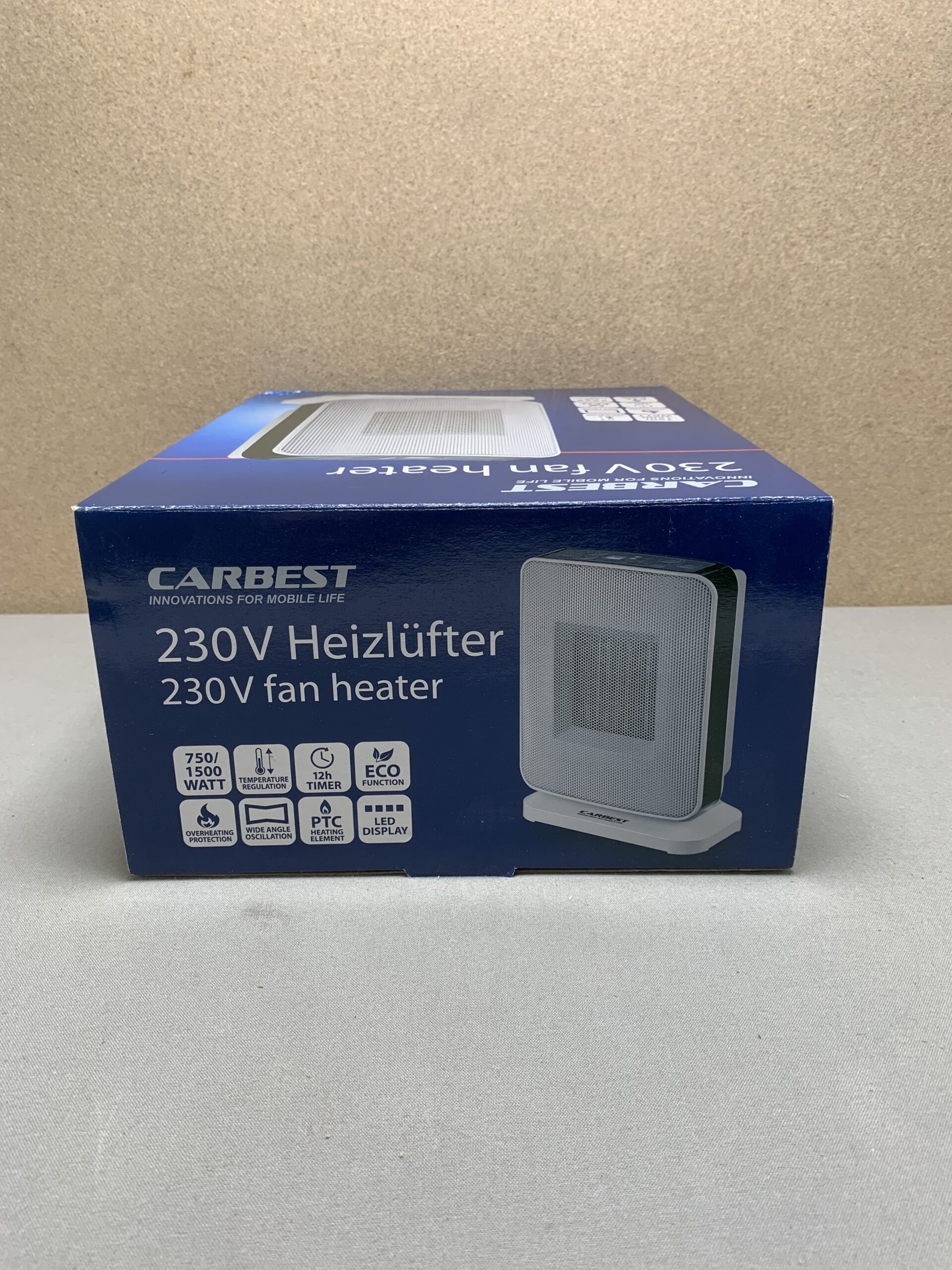 Carbest Heizlüfter 230V mit LED-Display