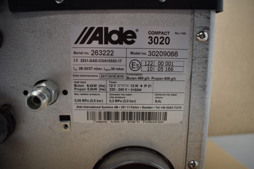 Alde Heizung Compact 3020