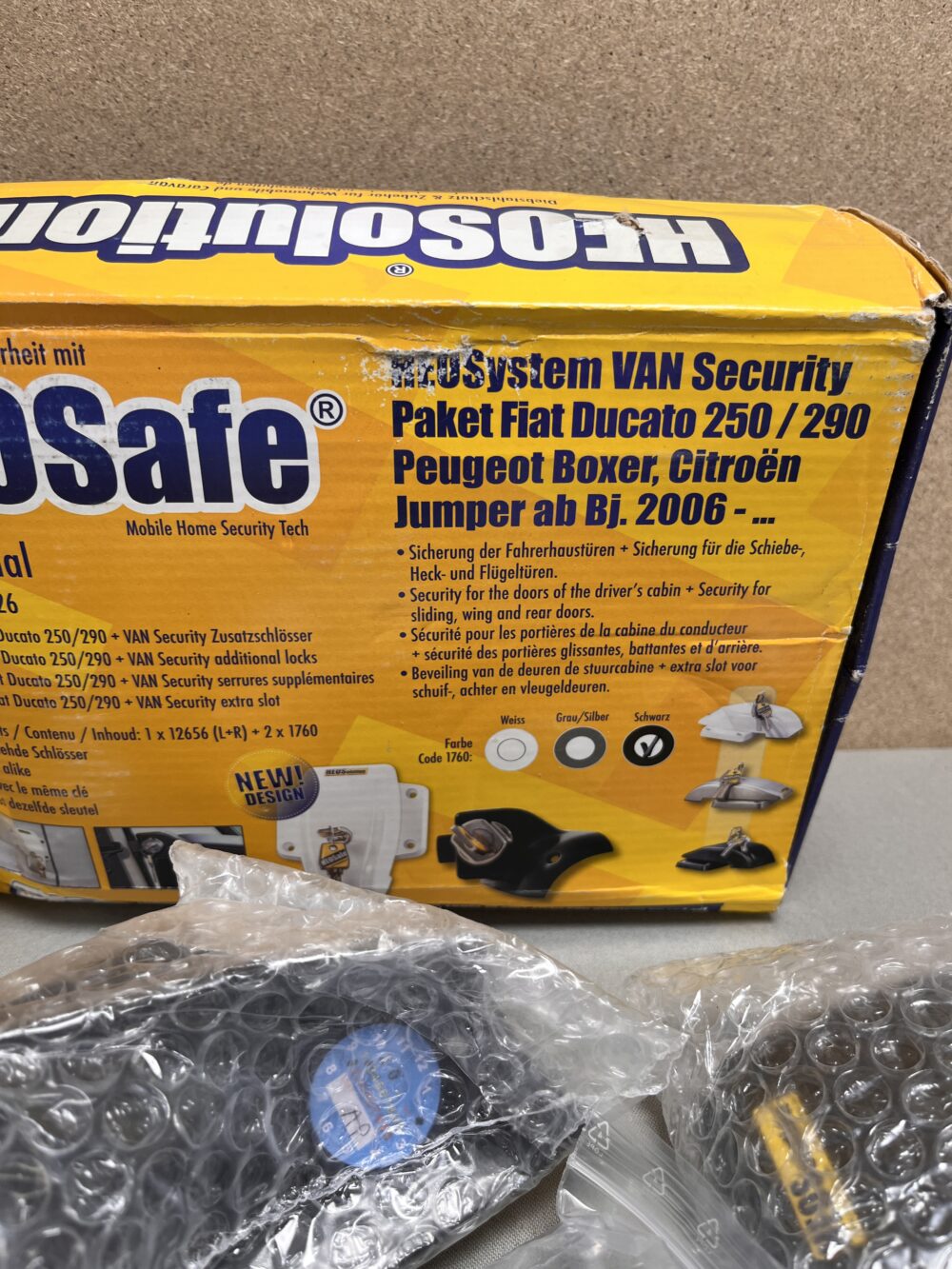 HEOsafe Van Security Paket schwarz Fiat Ducato