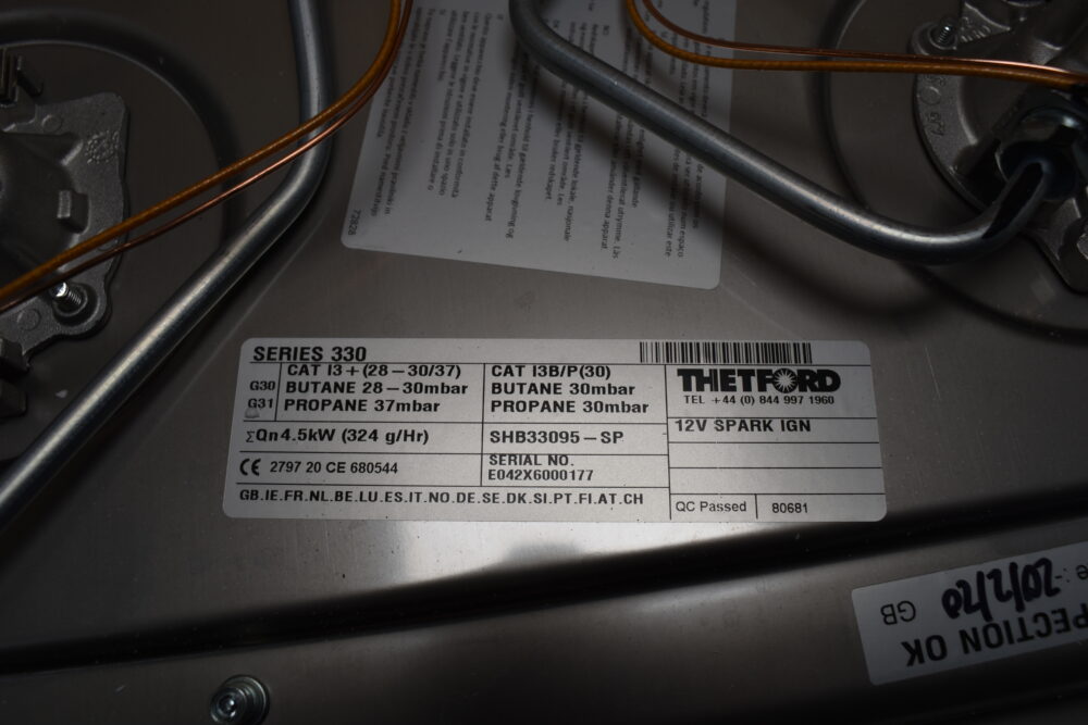 Thetford Basic Line Hobs SHB 330 XX Gaskochfeld