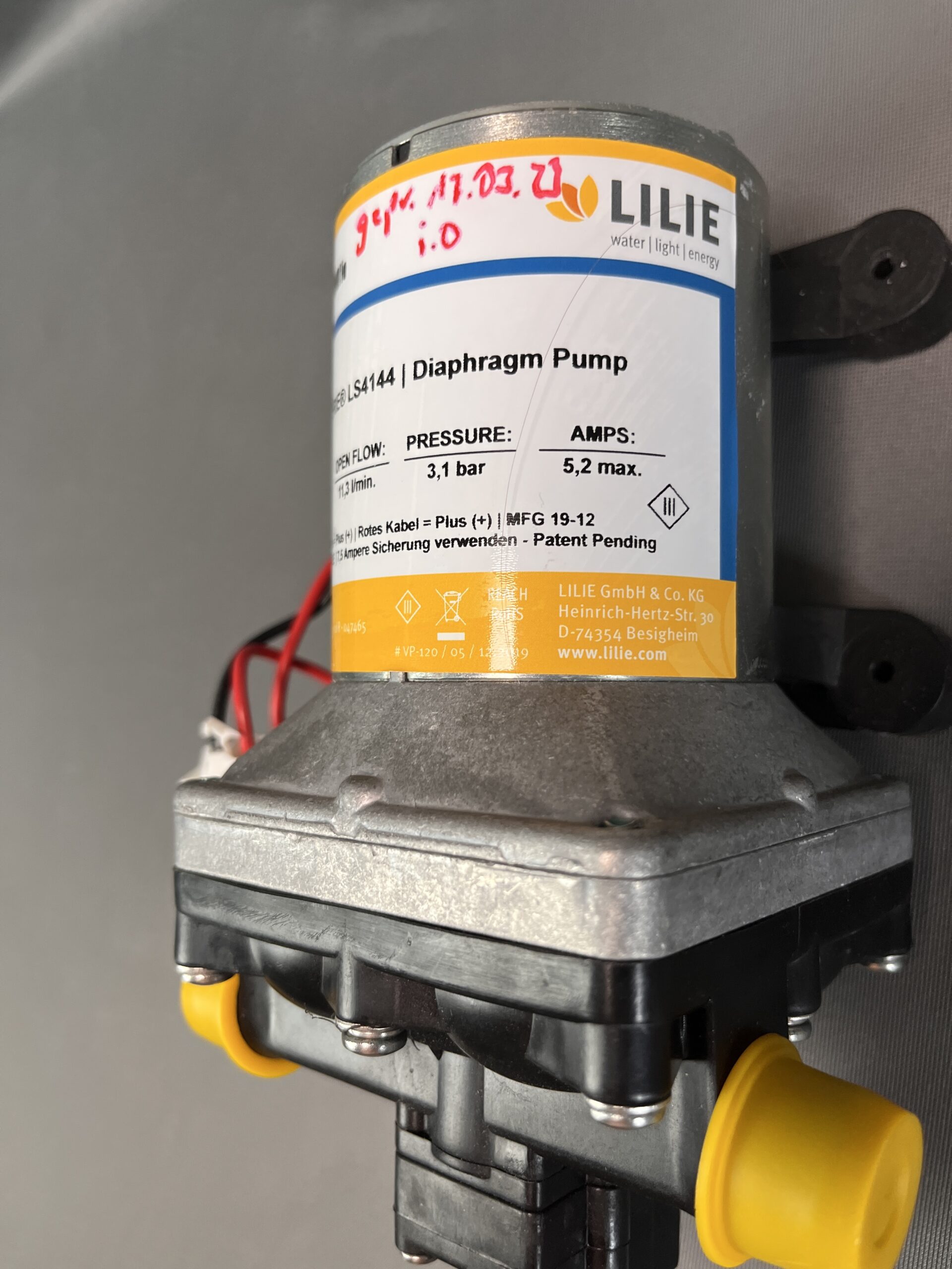 Shurflo Lilie Membranpumpe Softserie LS4144 Trinkwassersystem