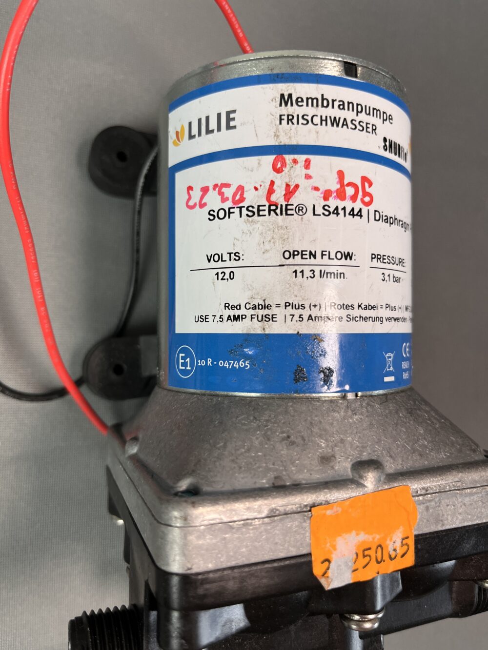 Shurflo Lilie Membranpumpe Softserie LS4144 Trinkwassersystem