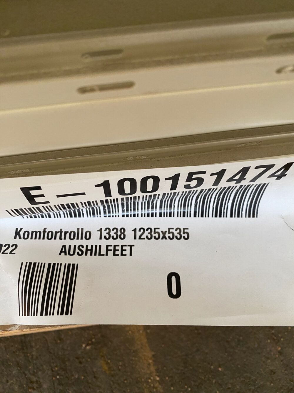 Kombi-Rollo / Komfort-Rollo  Verdunklung und Fliegenschutz für Fenster 1300x600mm Beige