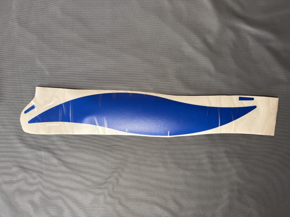 Eura Mobil Aufkleber Welle klein blau rechts El.Nr.68 213x524 Oracal 551
