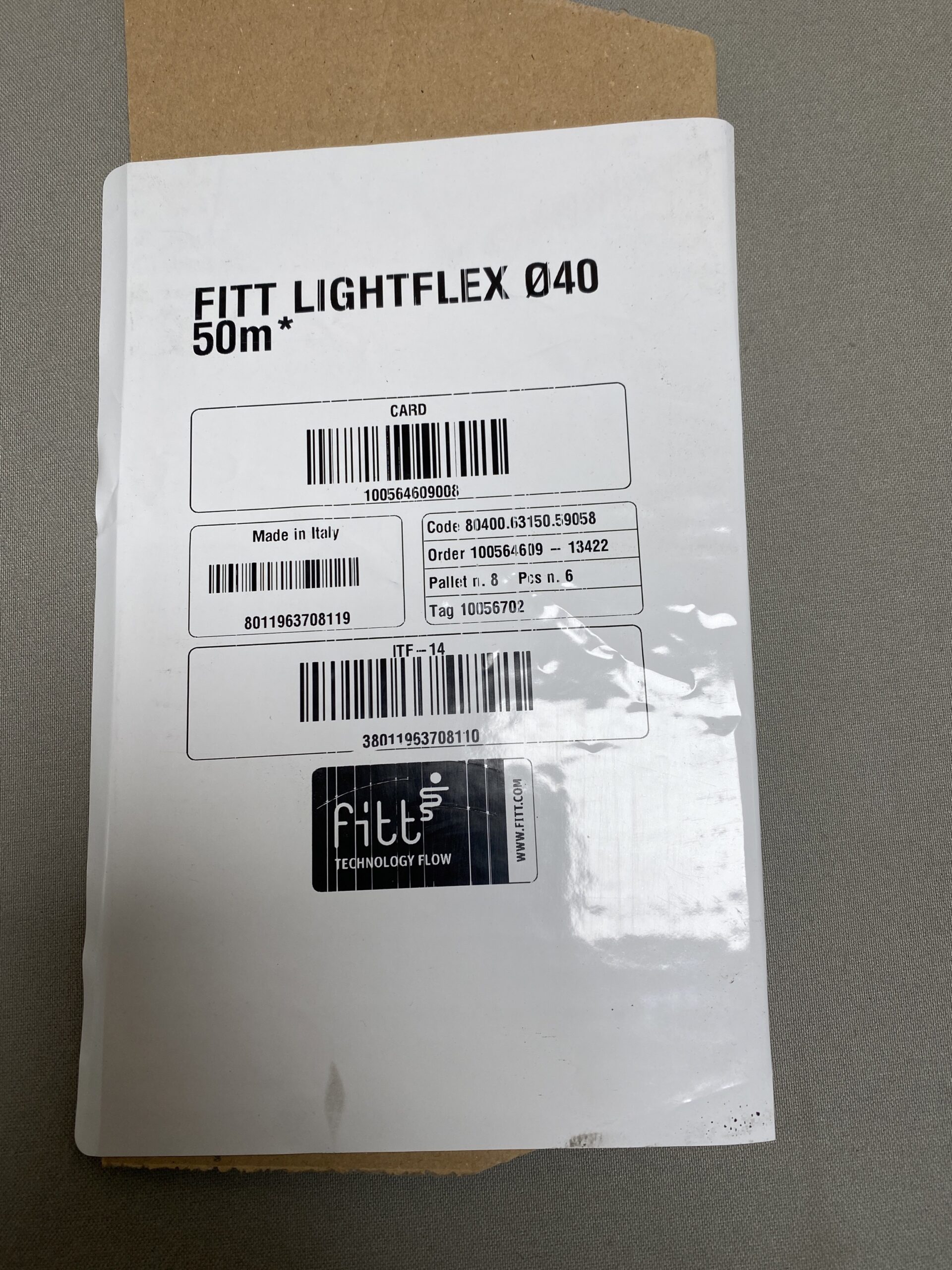 RX-PVC Schlauch mit Spirale grau Ø 40mm 25m Stück