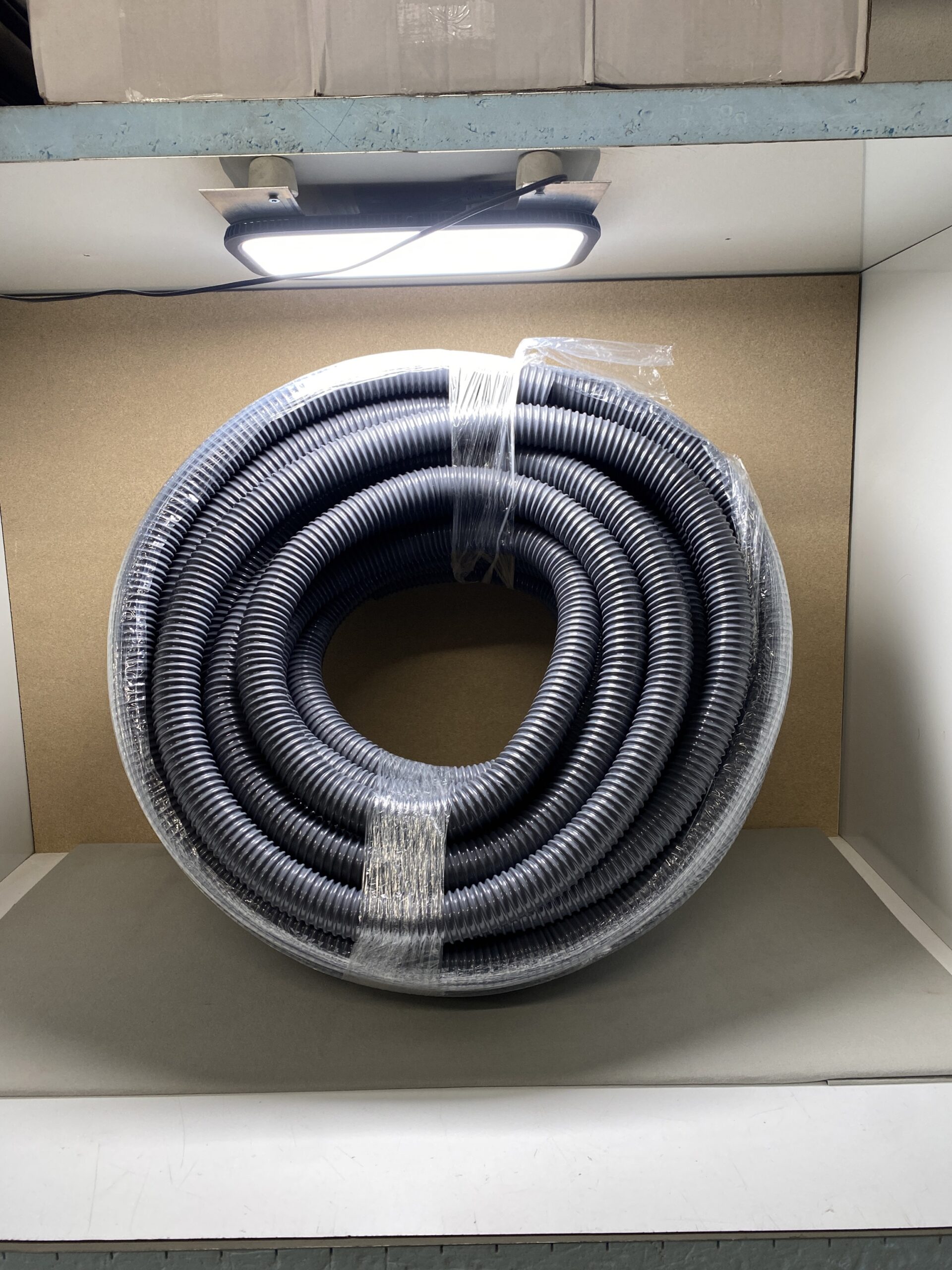 RX-PVC Schlauch mit Spirale grau Ø 40mm 25m Stück