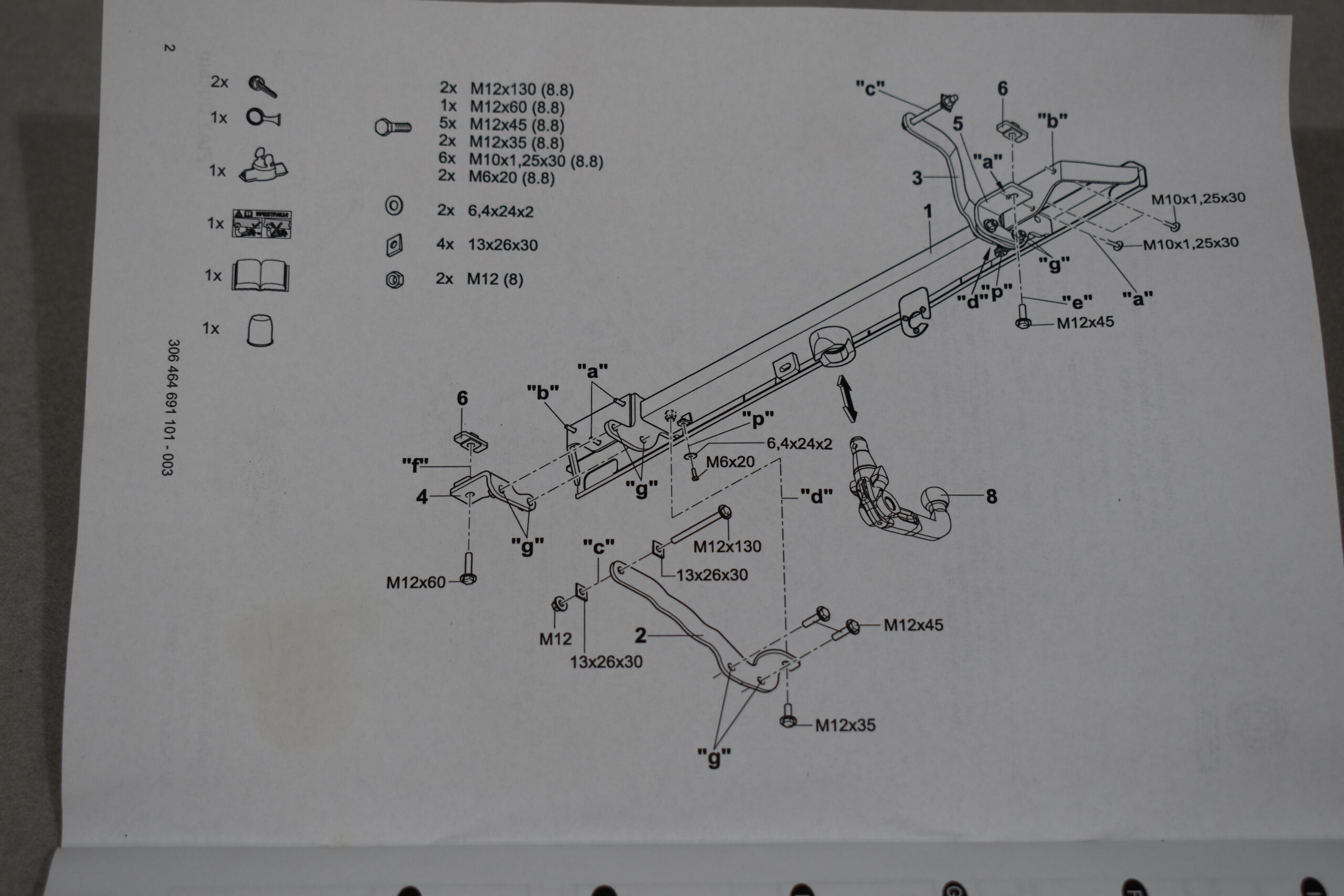 Westfalia Anhängerkupplung Fiat Ducato Code Nummer 71807381