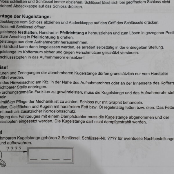 Westfalia Anhängerkupplung Fiat Ducato Code Nummer 71807381