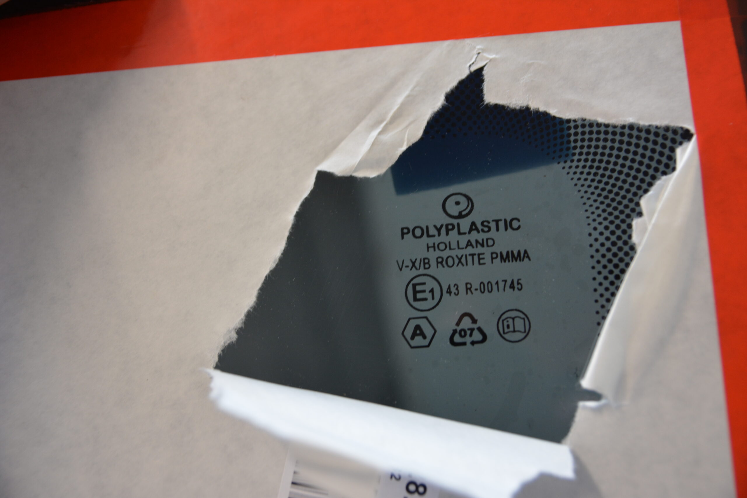 Ersatzscheibe Polyplastic 823x382 mm