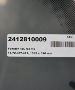 Ersatzfenster Para Press 1092x510mm