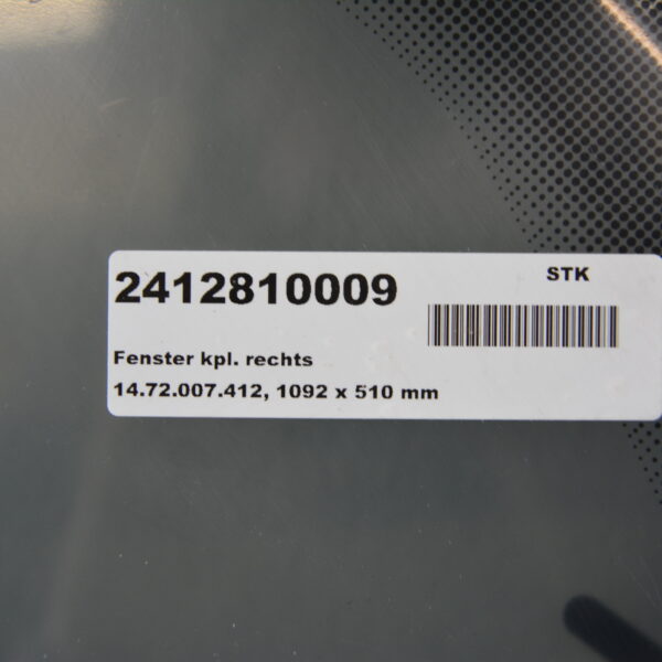 Ersatzfenster Para Press 1092x510mm