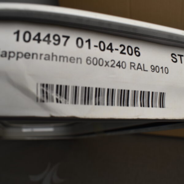 Klappenrahmen weiß 600x240 mm