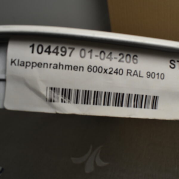 Klappenrahmen weiß 600x240 mm