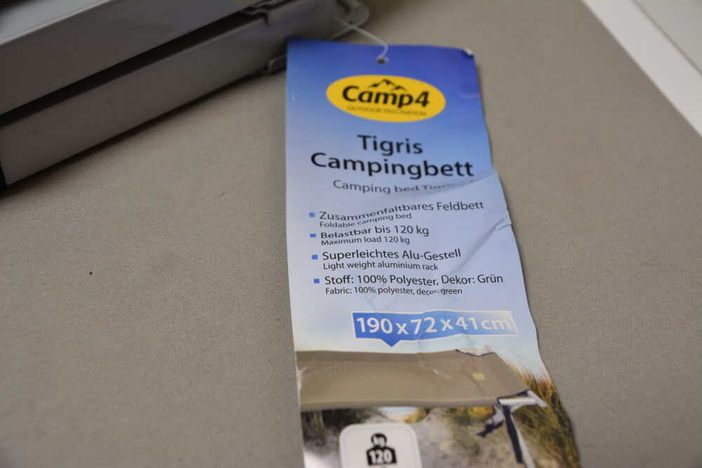Feldbett Camp 4