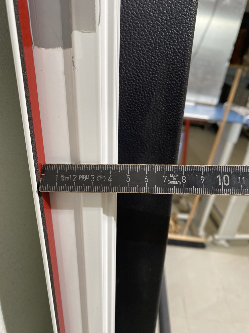 Aufbautür mit Rahmen weiß 1810x600mm