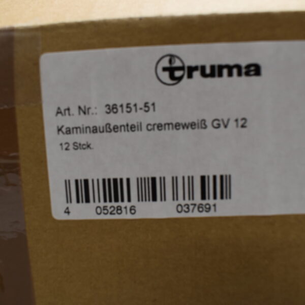 Truma Kaminaußenteil GV12, cremeweiß