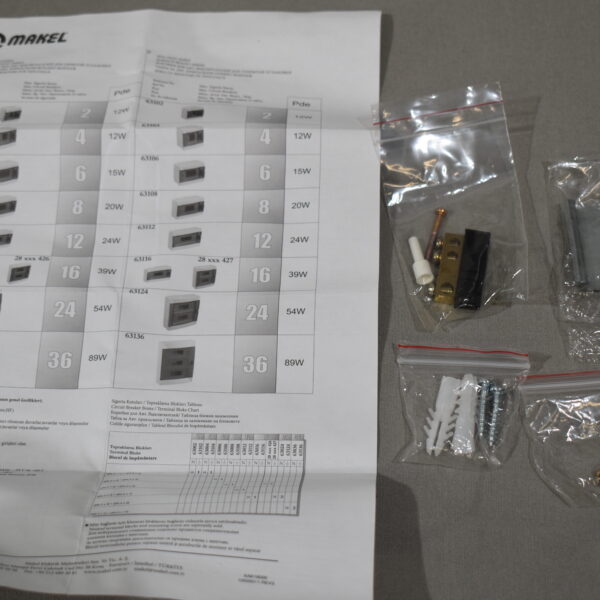 Makel Sicherungskasten / Verteiler / Unterverteiler / Aufputzkasten Transparent