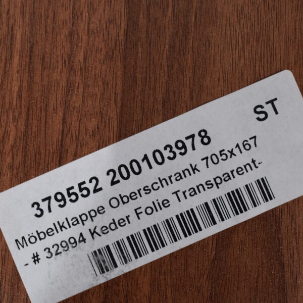 Möbelklappe Oberschrank 705 x 167mm