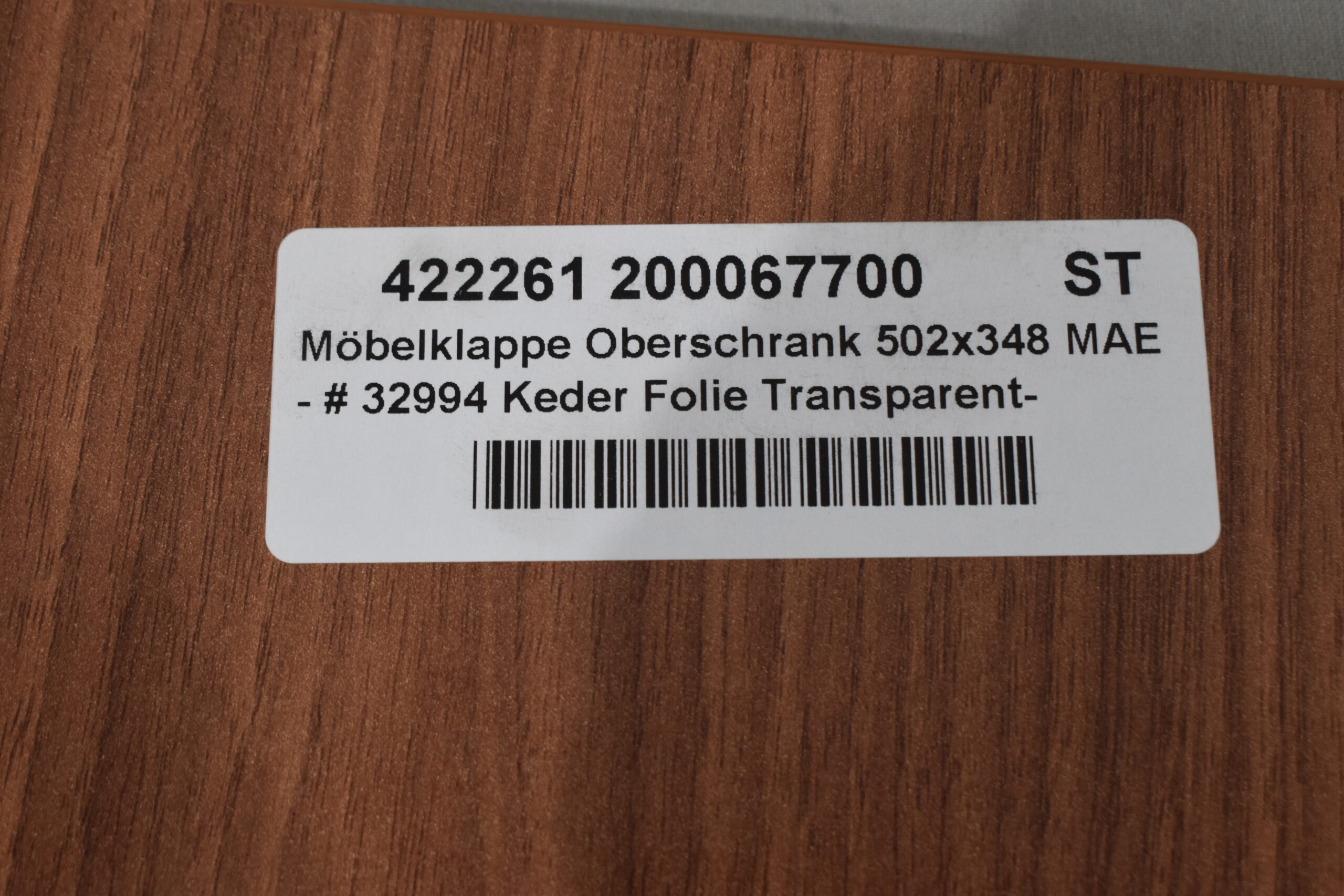 Möbelklappe Oberschrank 502x348mm