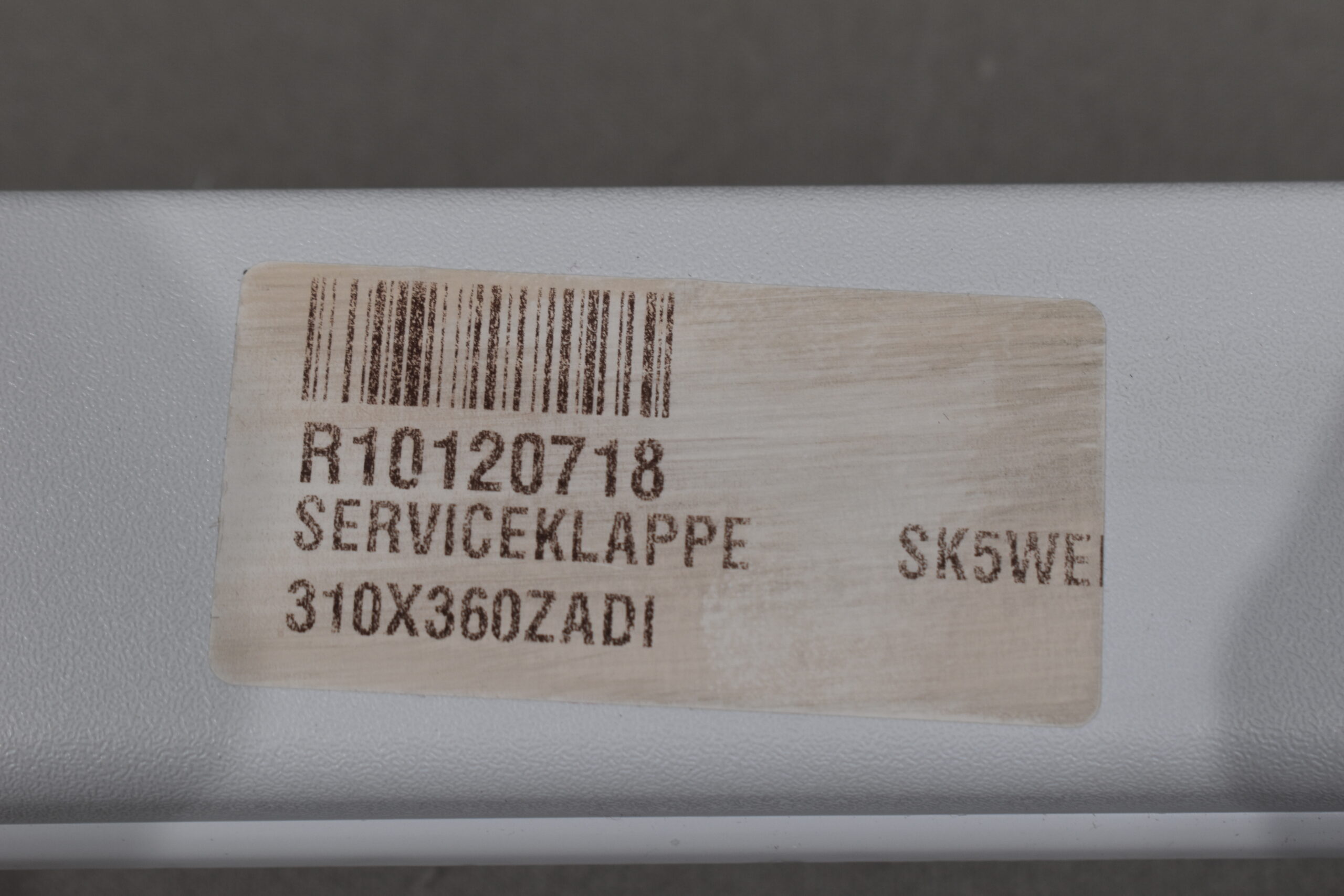 Serviceklappe Kassettentoilette 310x360mm