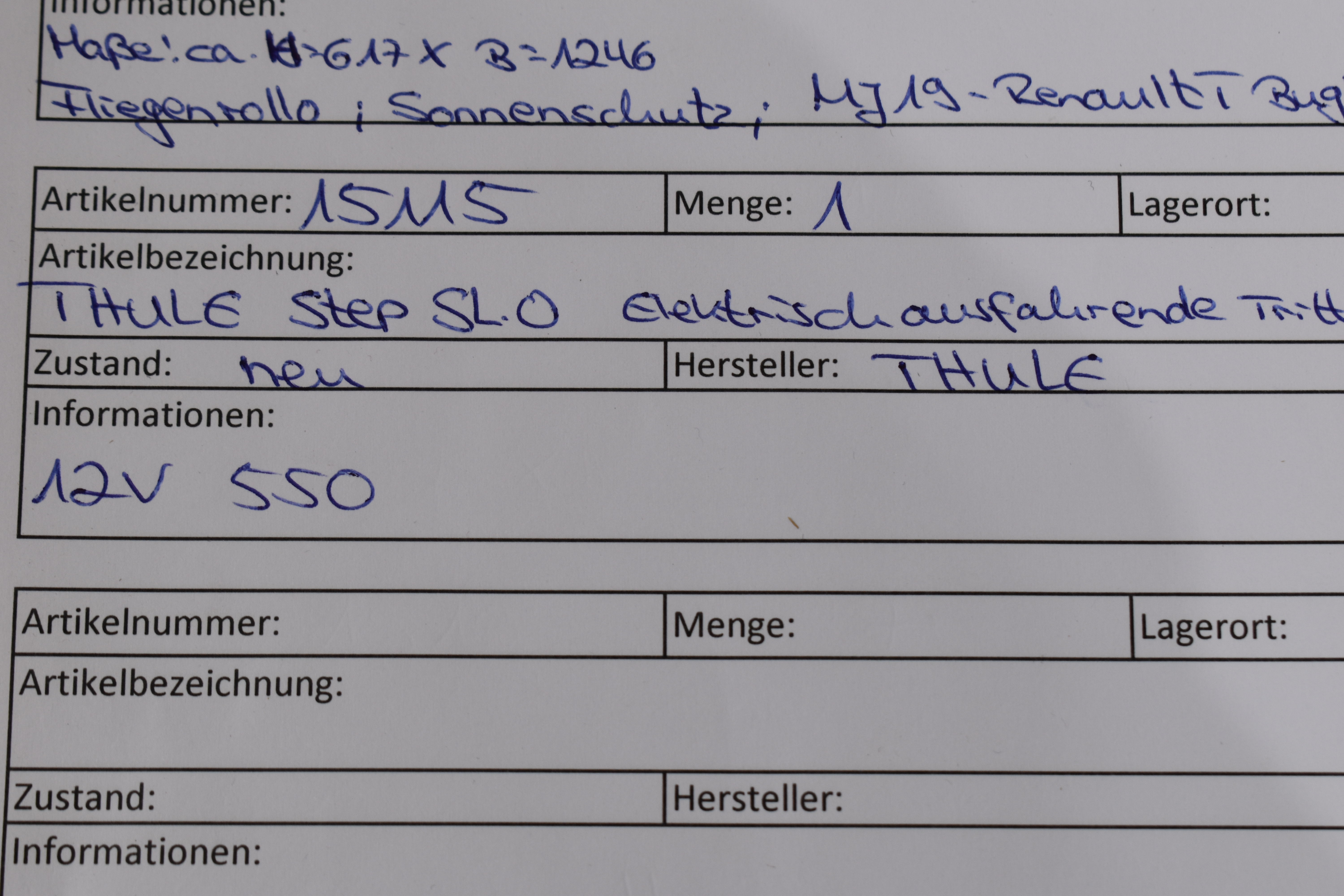 THULE Step SL.O Elektrisch ausfahrende Trittstufe 550