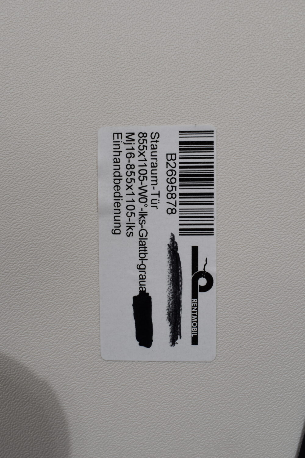 Serviceklappe 855x1105mm weiß