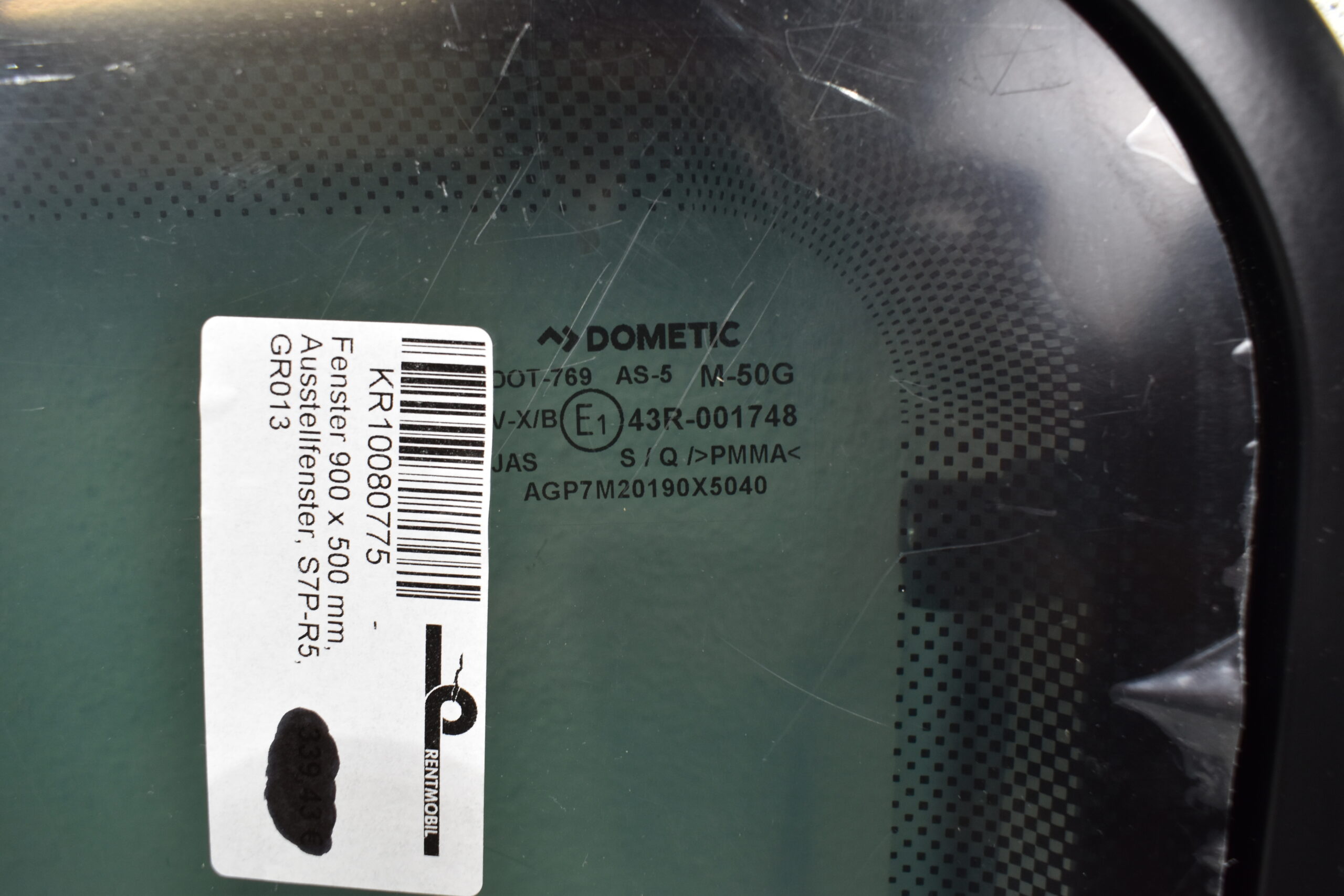 Dometic Ausstellfenster 900x500mm schwarz