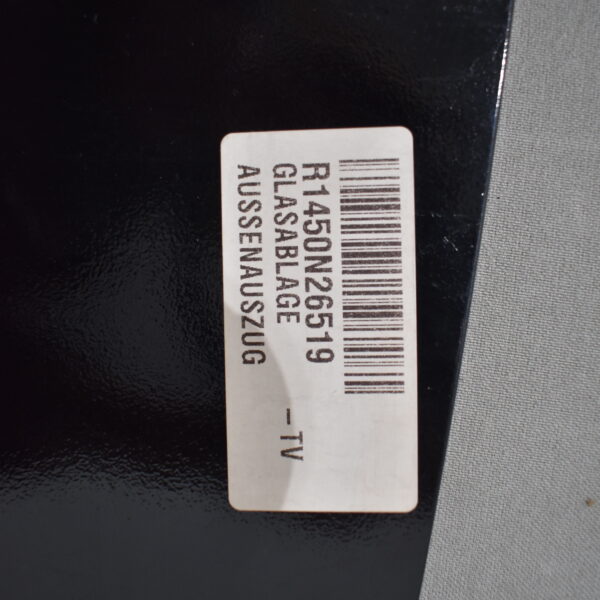 Glasplatte 800x625mm schwarz