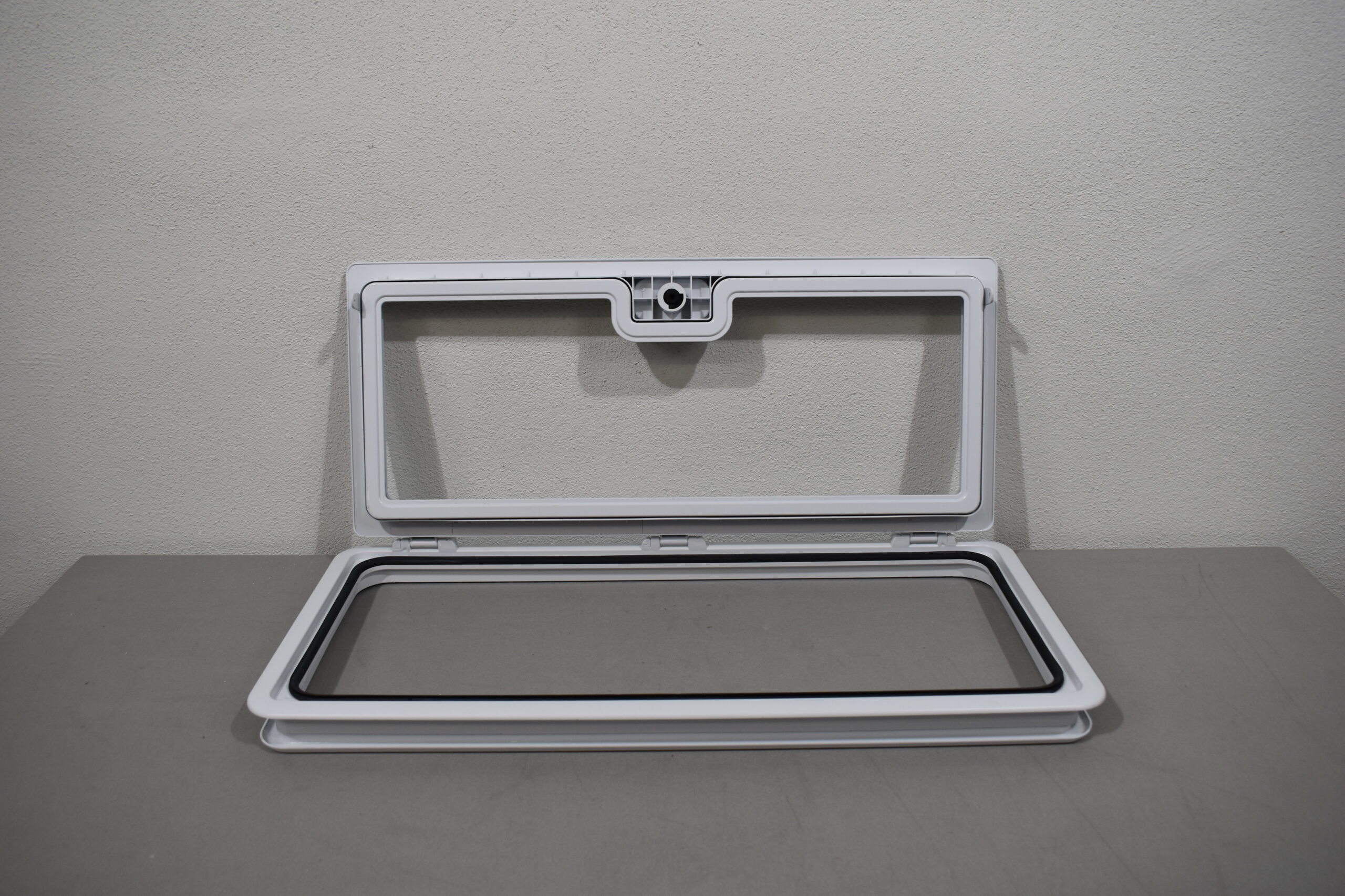 Klappenrahmen Kunststoff 345x735mm weiß