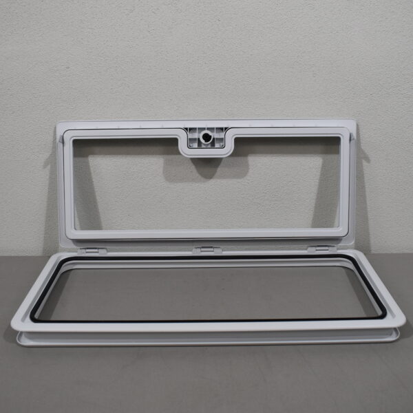 Klappenrahmen Kunststoff 345x735mm weiß