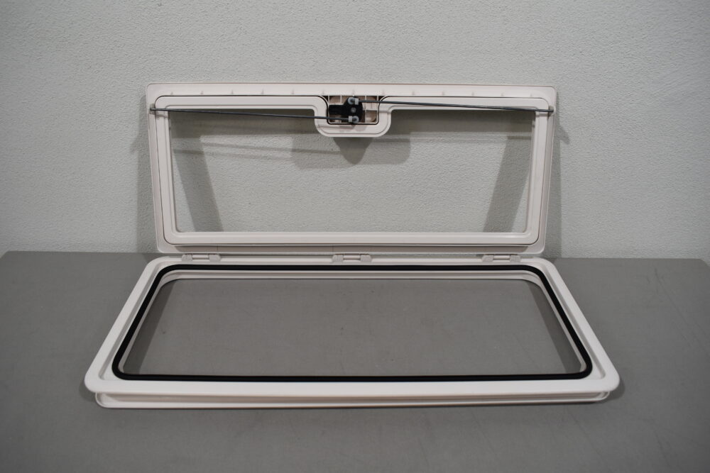 Klappenrahmen Kunststoff 345x735mm weiß