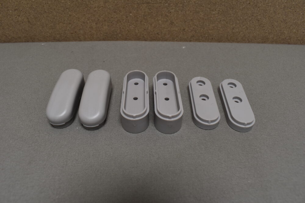 Klappenhalter grau 2er-Set