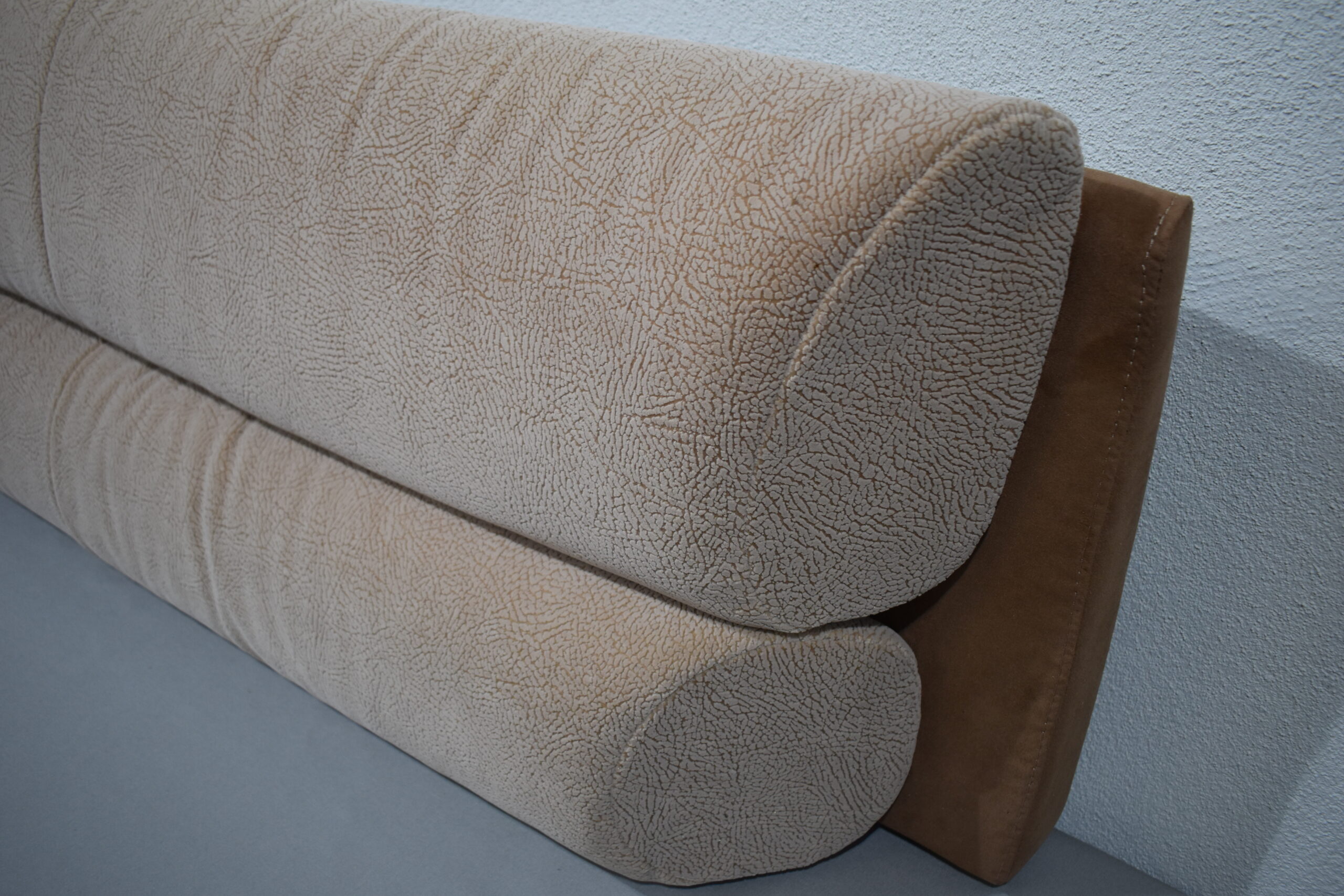 Polsterrücken "Redonda" 2000x410x230mm Caramel