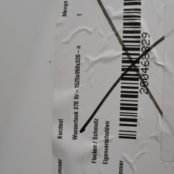 Frischwassertank 370Liter Nur Abholung!