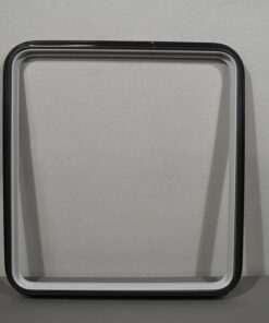 Klappenrahmen 830x890mm dunkel grau/weiß