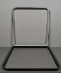 Klappenrahmen 830x890mm dunkel grau/weiß