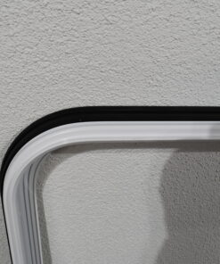 Klappenrahmen 830x890mm dunkel grau/weiß