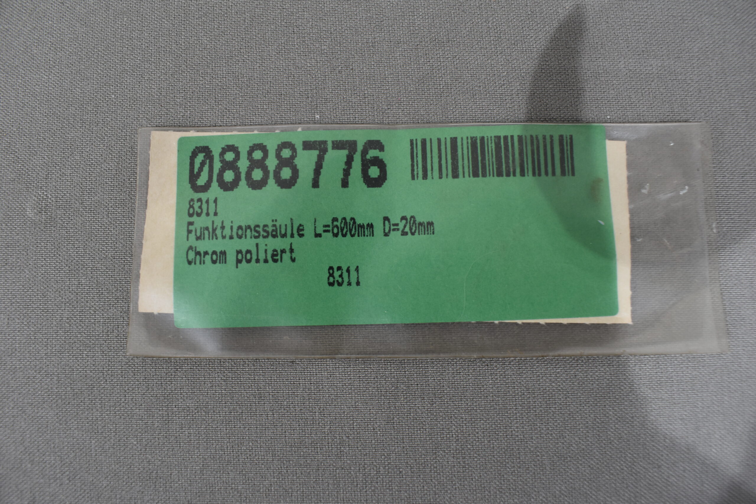 Funktionssäule 600x20mm Chrom