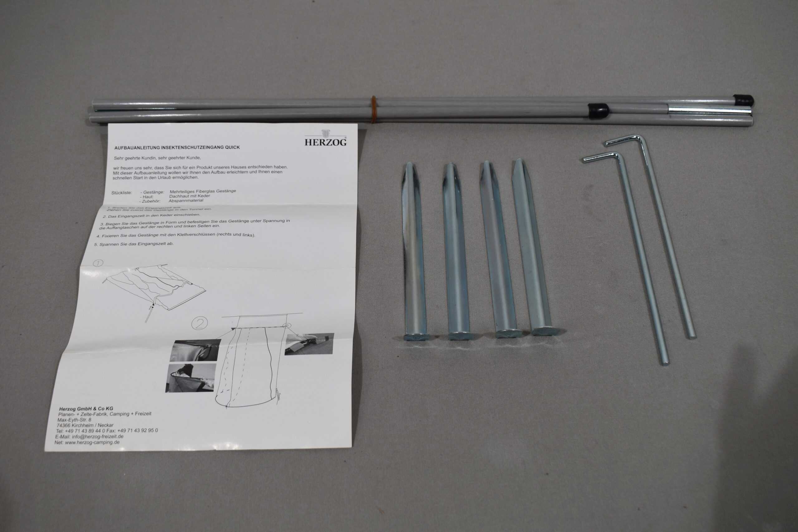 Quick Eingangsmarkise 1250x2400mm