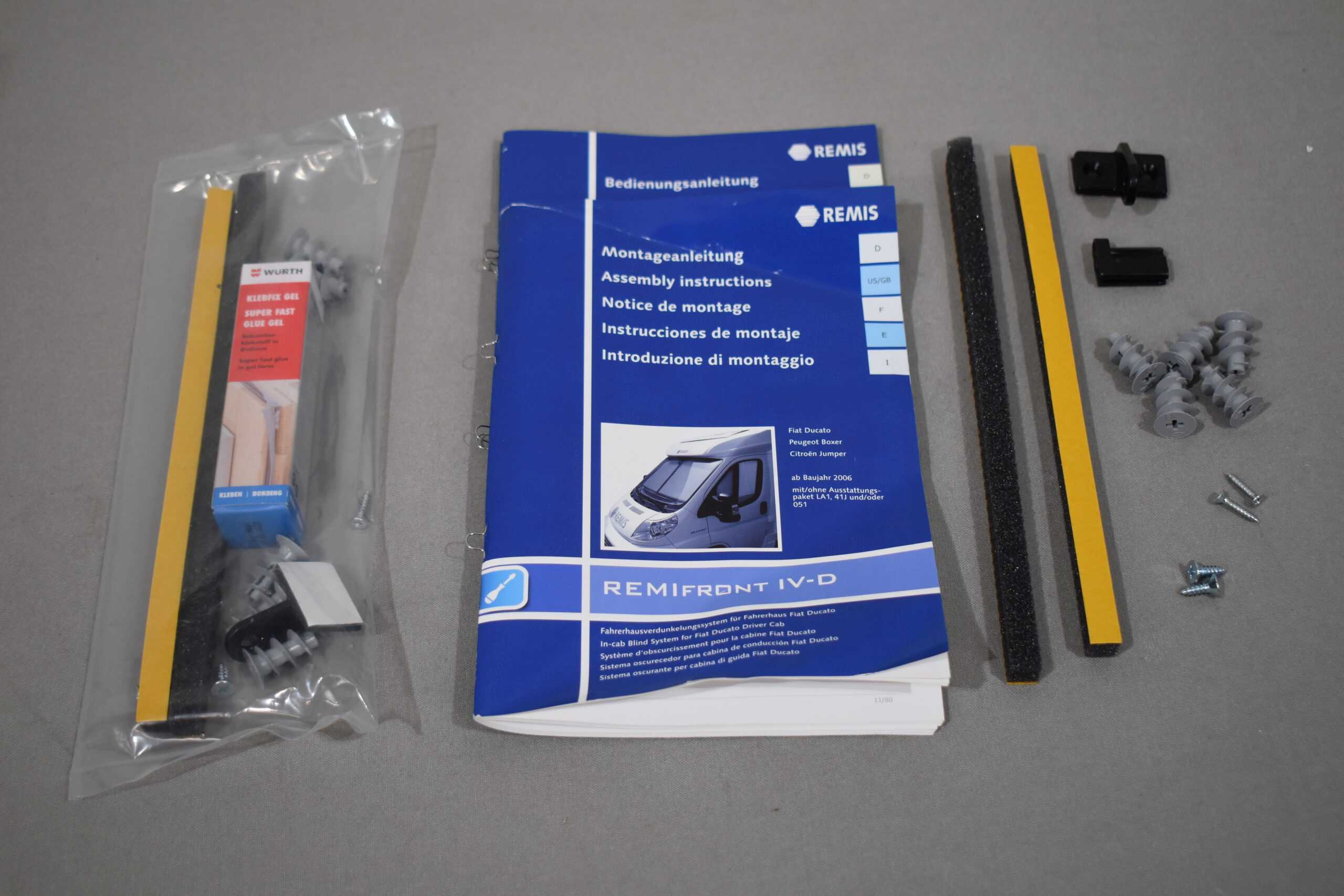 Remis Verdunklungs-Plissee für Fahrerkabine