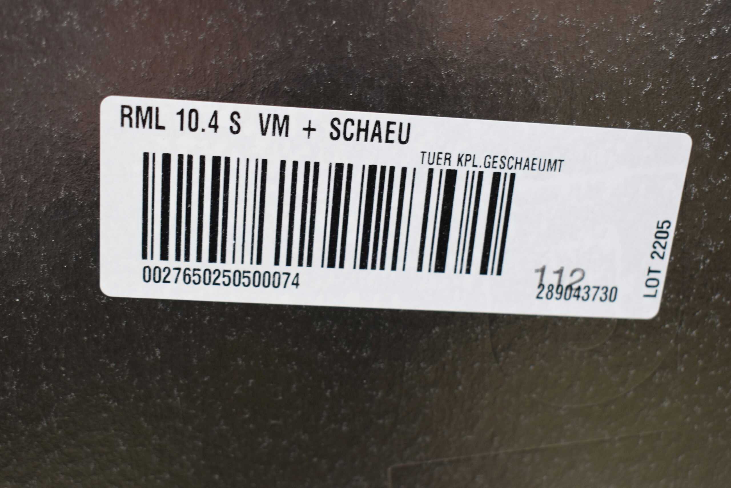 Kühlschranktür ohne Türblende 1225x415mm