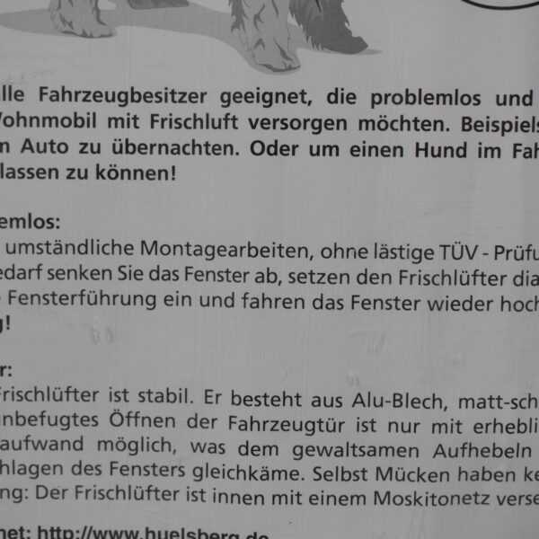 Hülsberg Frischlüfter für Wohnmobile